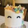 Unique luxury colourful unicorn childrens cake
