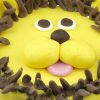 Luxury colourful handcrafted childrens leo the lion birthday cake