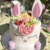unique gourmet bunny shaped birthday cake