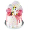 Handcrafted unicorn and lollipops children's birthday cake