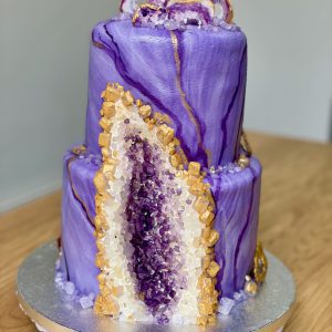 Purple Geode Cake